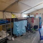 Unterbringung in Zelten